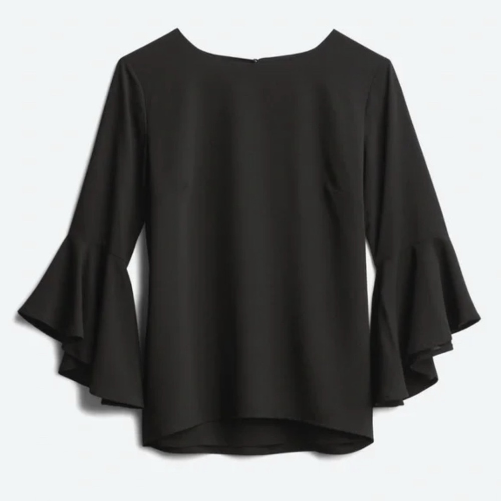 Goldray Flounce Sleeve Blouse